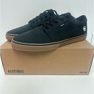 Black Etnies skater shoe